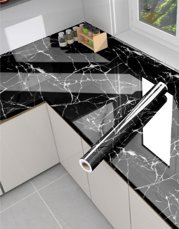 Premium PVC Marble Sticker Sheet – Ultra-Thin 6.8 x 2 ft, Waterproof & Heatproof