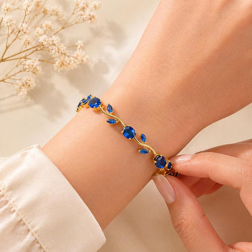 Cindrella Princess Elegant Silver Plated Tulip Bracelet 🌷