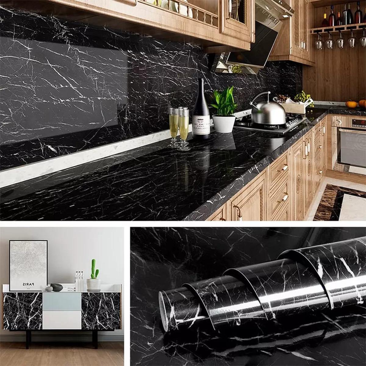Premium PVC Marble Sticker Sheet – Ultra-Thin 6.8 x 2 ft, Waterproof & Heatproof