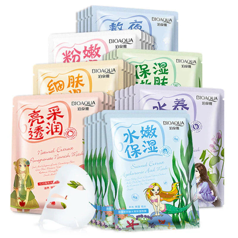 Glow Sheet Masks – Unlock Your K-Beauty Glow 30+ Random Flavours✨
