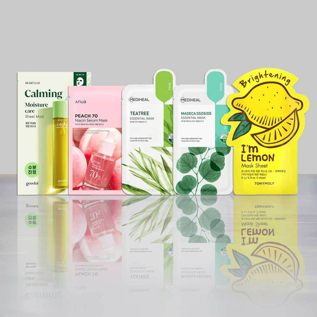 Glow Sheet Masks – Unlock Your K-Beauty Glow 30+ Random Flavours✨