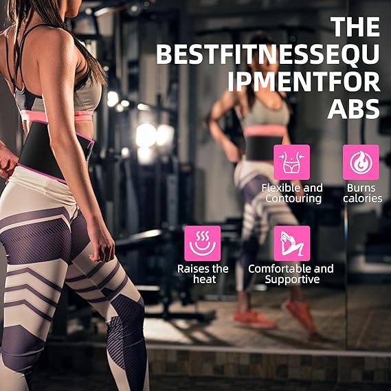 ( Imported Stuffed ) Full Size Instant Sweat Pro Waist Belt For Men & Women. Universal Adjustable Size